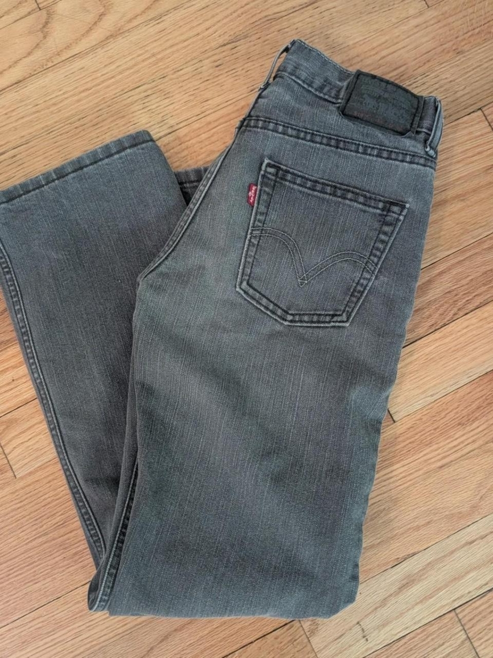 Levi's grey 514 straight leg jeans